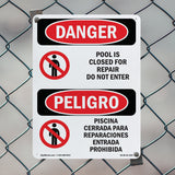 Pool Is Closed For Repair Do Not Enter