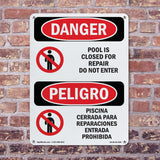 Pool Is Closed For Repair Do Not Enter