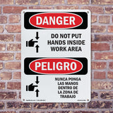 Do Not Put Hands Inside Work Area