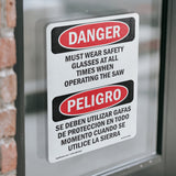 Wear Safety Glasses When Operating