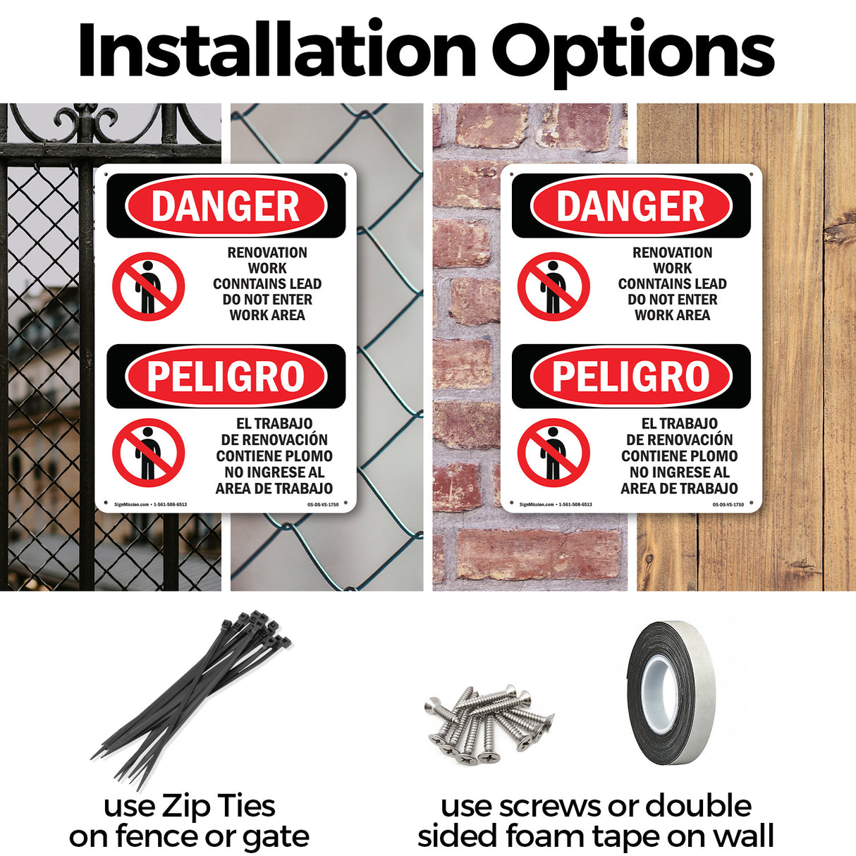 Renovation Work Contains Lead Do Not Enter