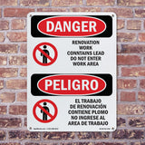 Renovation Work Contains Lead Do Not Enter