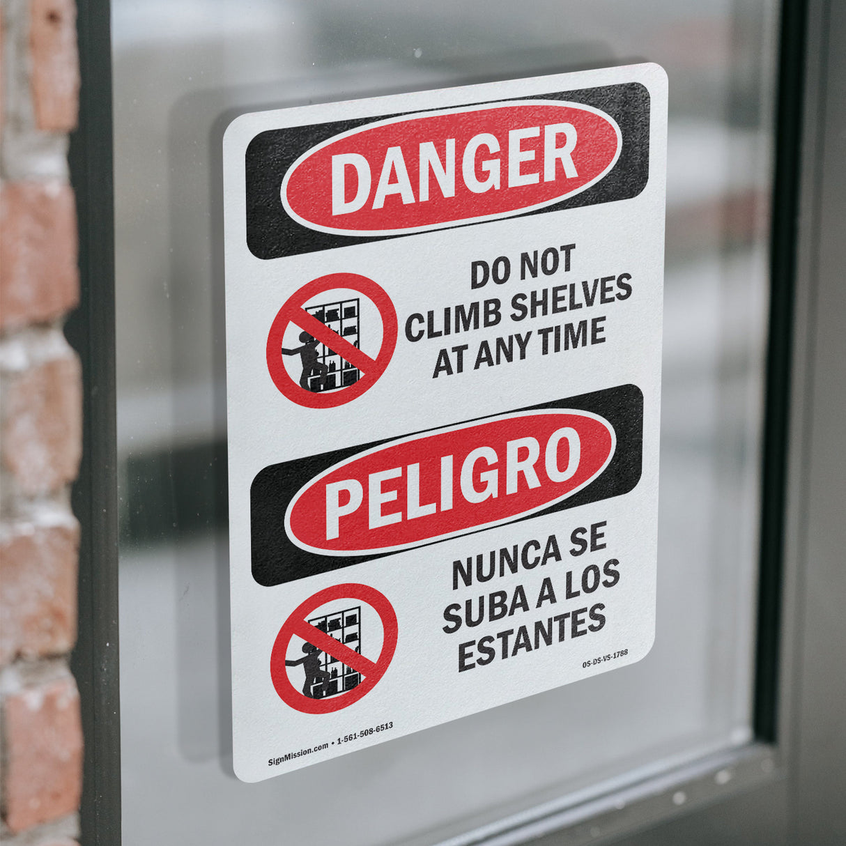 Do Not Climb Shelves At Any Time