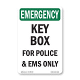 Key Box For Police And EMS Only!
