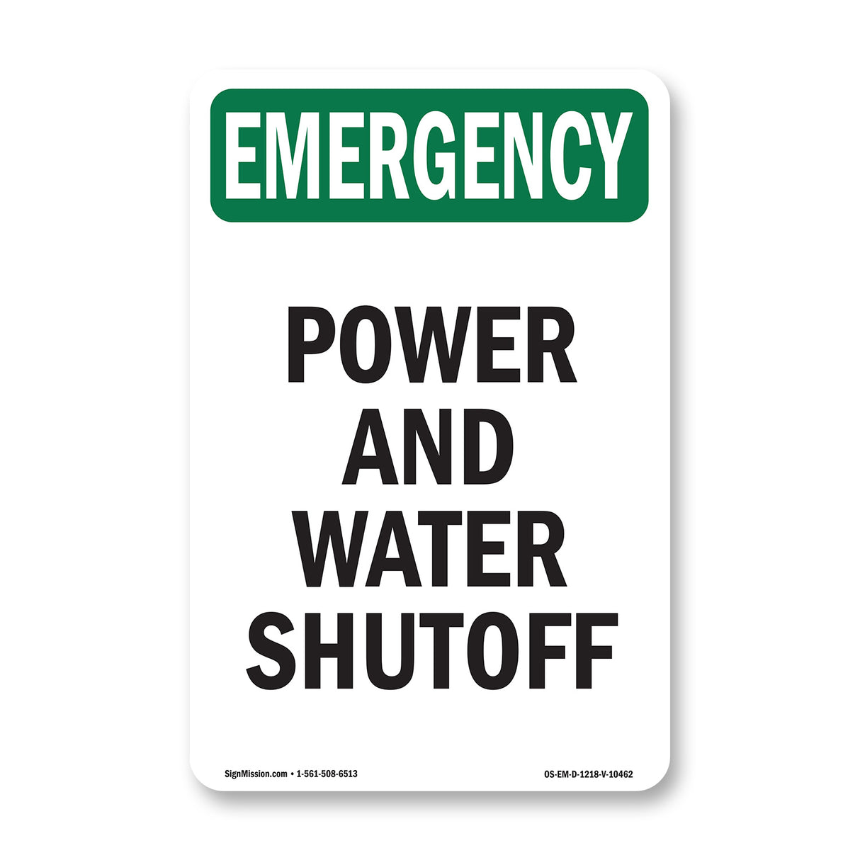 Power And Water Shutoff