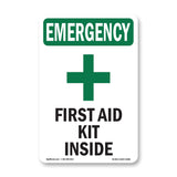 First Aid Kit Inside With Symbol