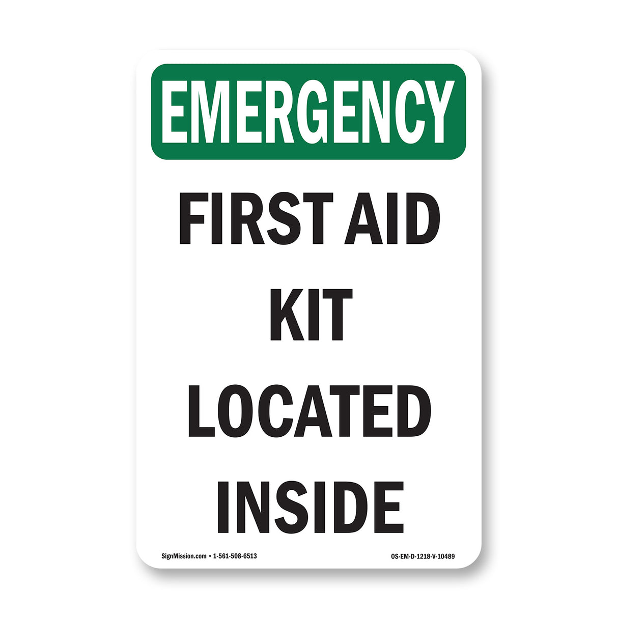 First Aid Kit Located Inside
