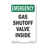 Gas Shutoff Valve Inside