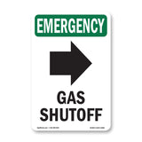 Gas Shutoff [Right Arrow] With Symbol
