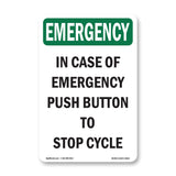 In Case Of Push Button To Stop Cycle