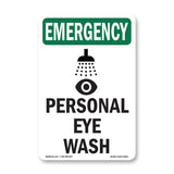 Personal Eyewash Station Inside With Symbol