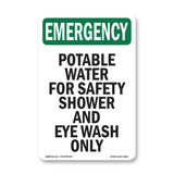 Potable Water For Safety Shower And Eye