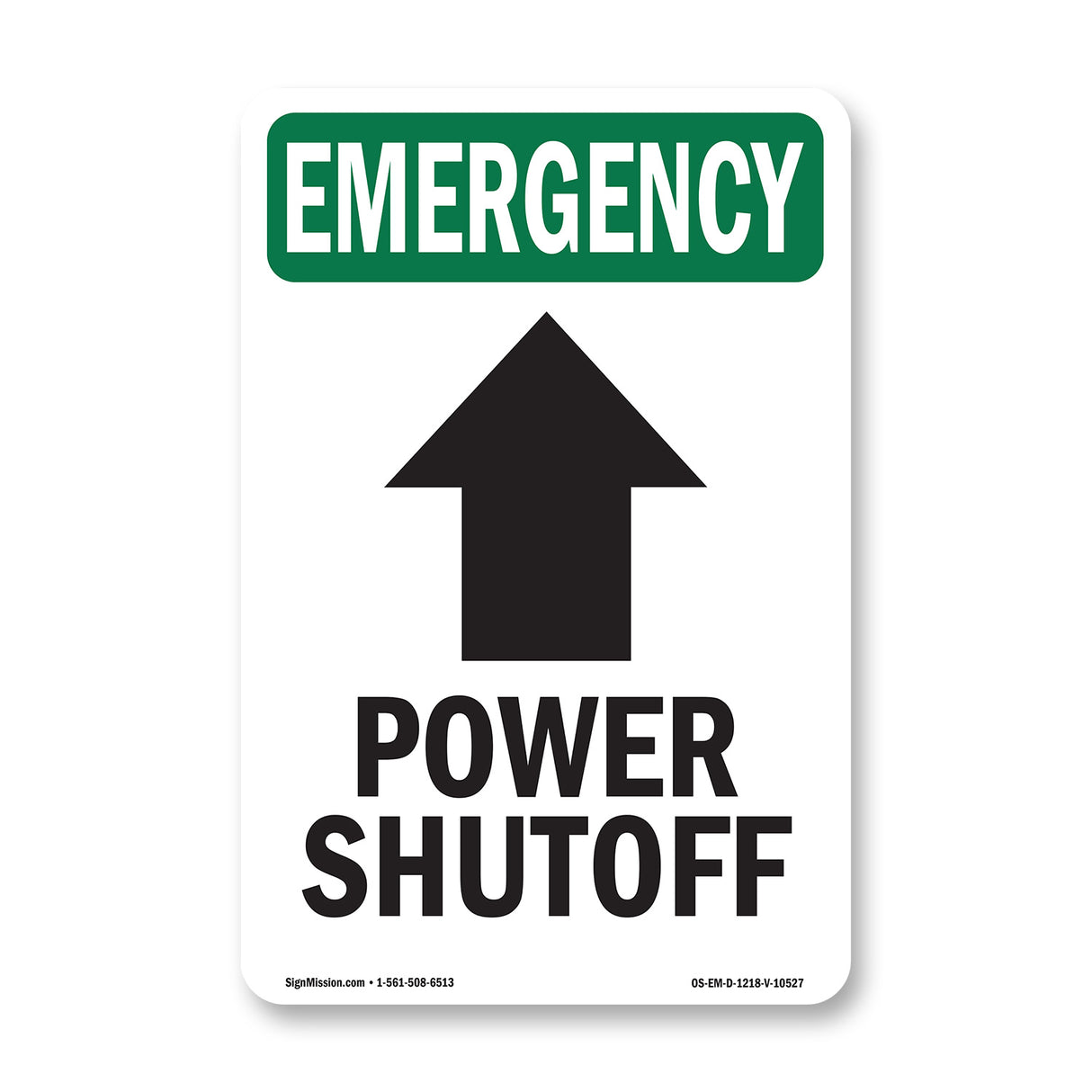 Power Shutoff [Up Arrow] With Symbol