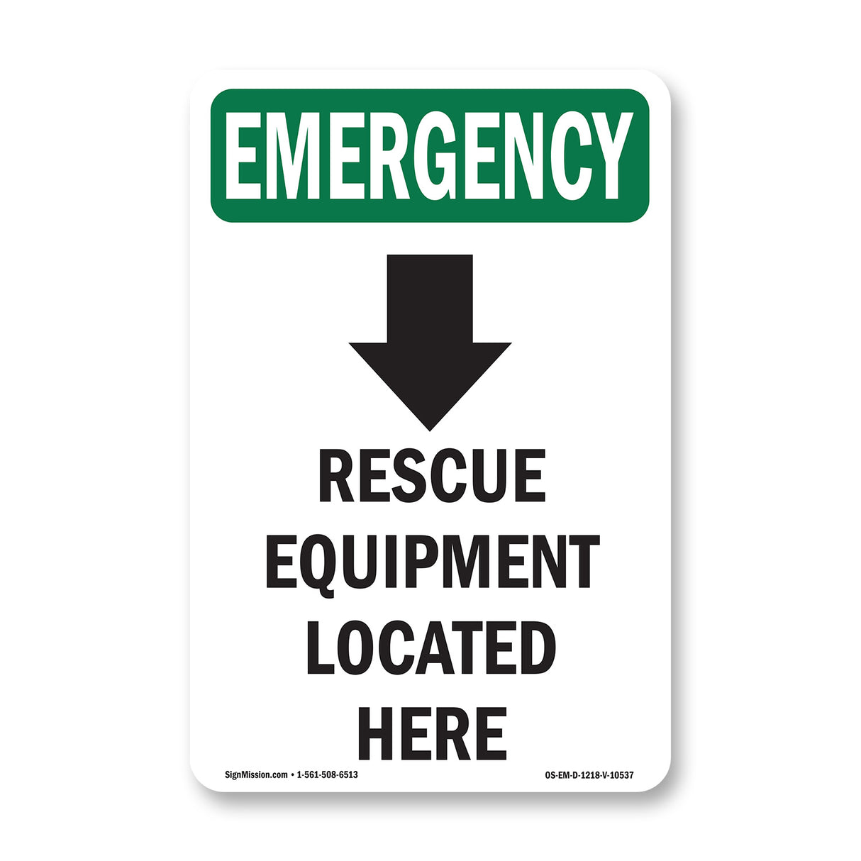 Rescue Equipment Located Here