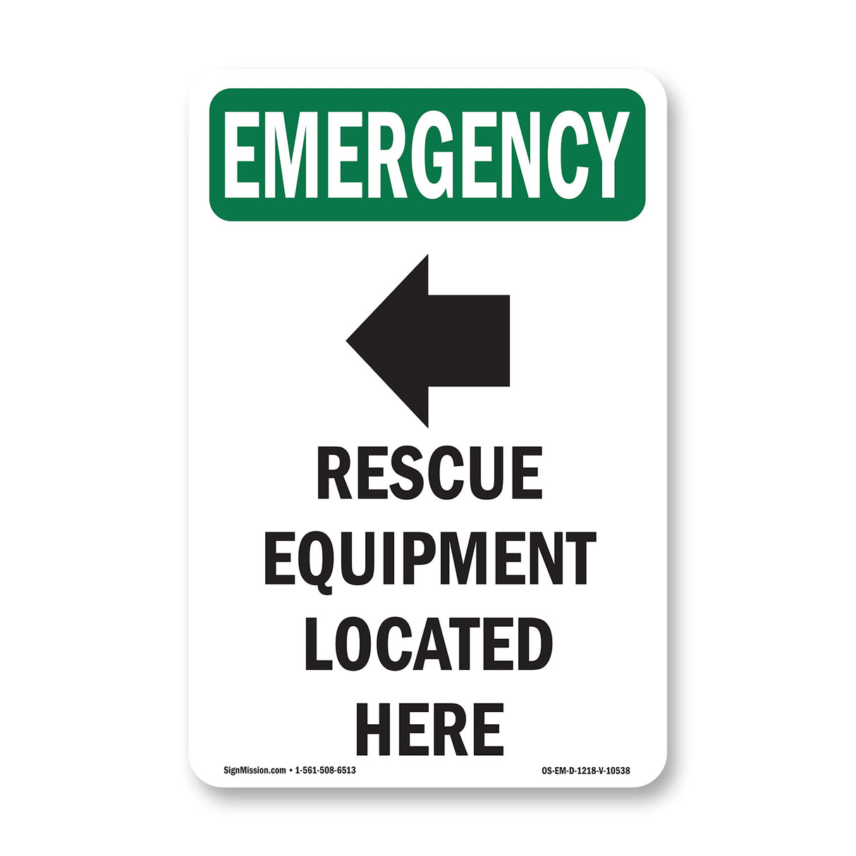 Rescue Equipment Located Here