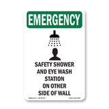 Safety Shower And Eye Wash Station With Symbol