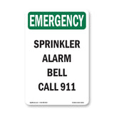 Sprinkler Alarm Bell Call 911