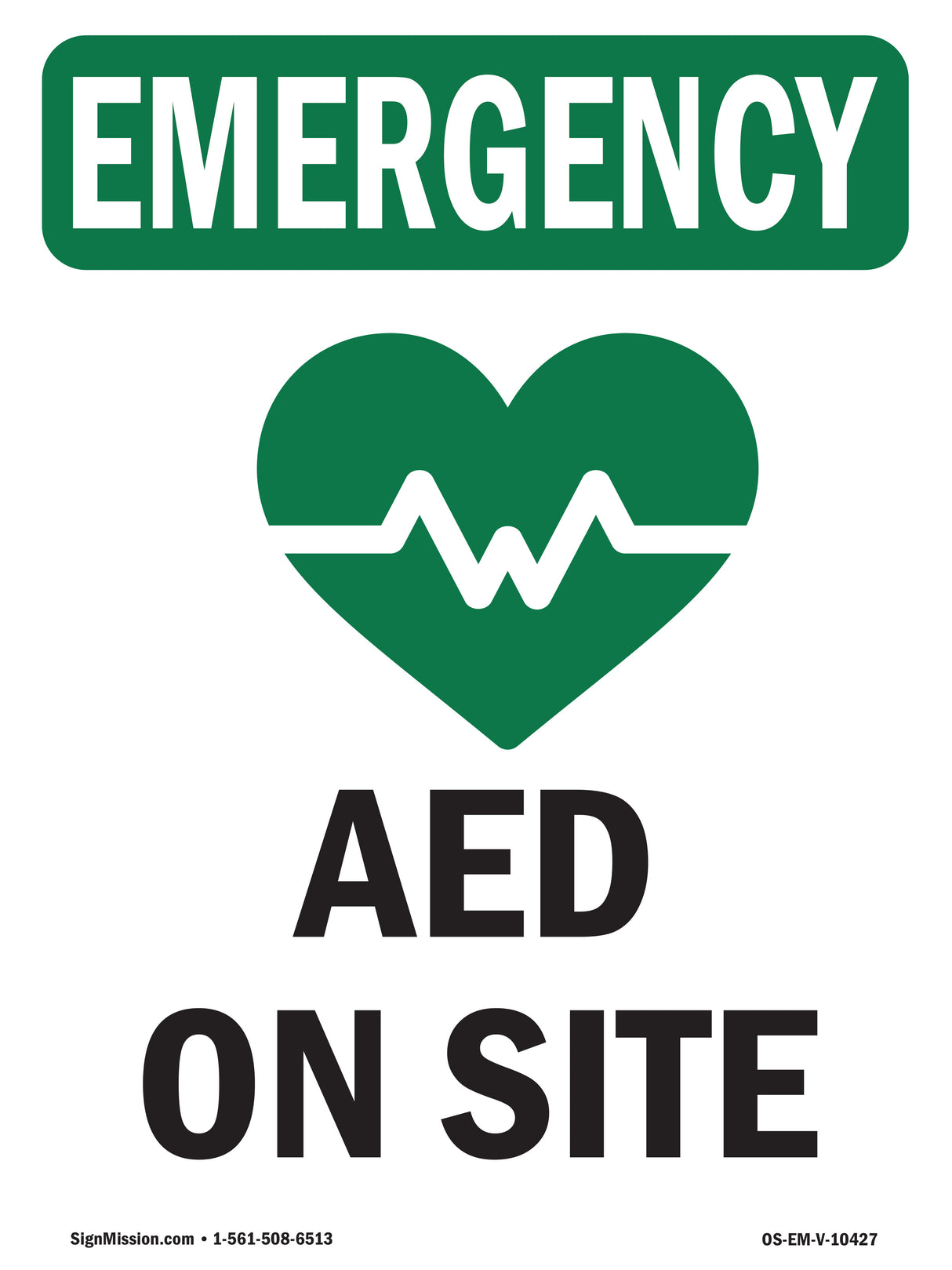 AED On Site With Symbol