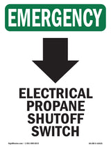 Electrical Propane Shutoff Switch With Symbol