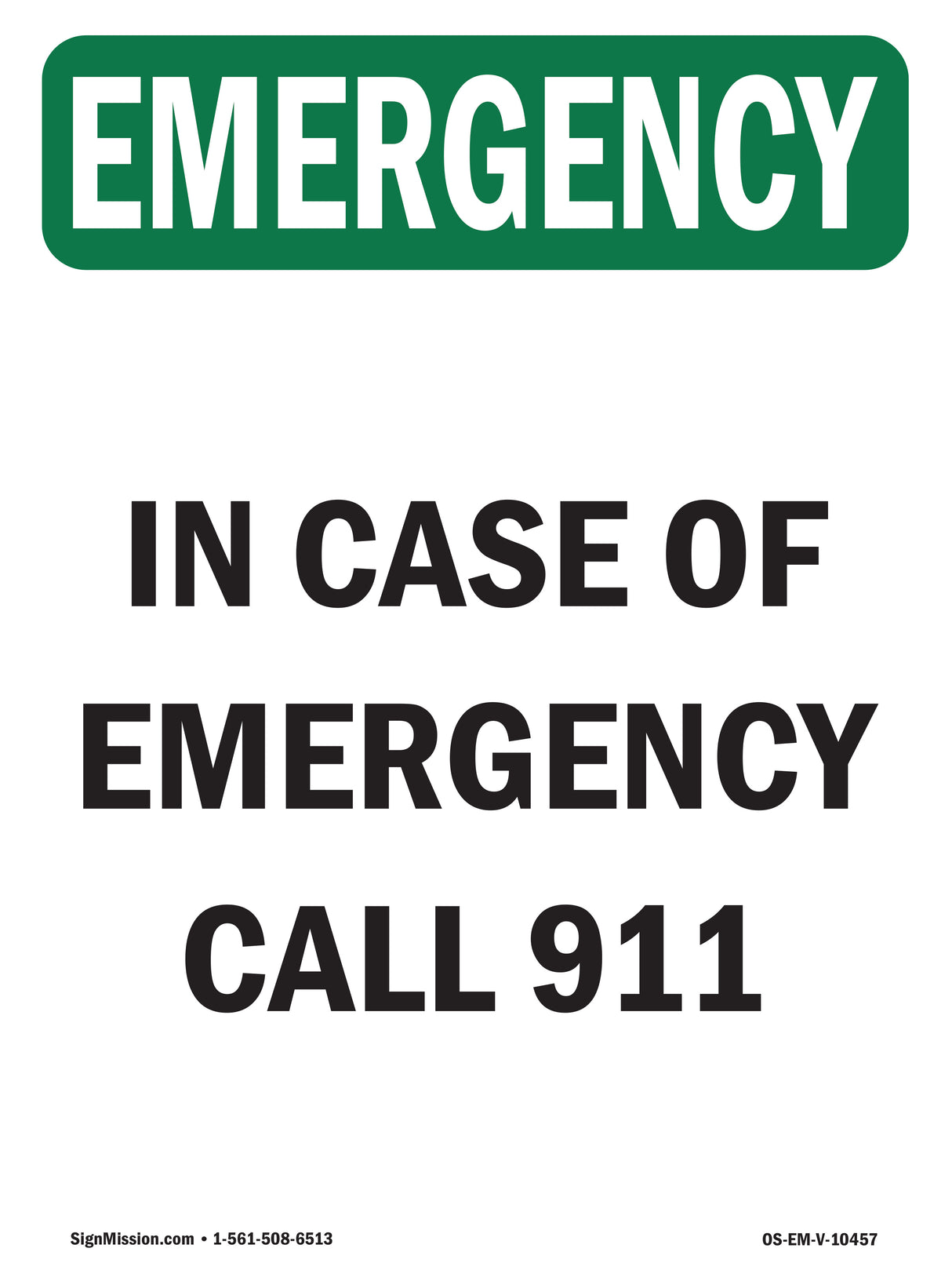 In Case Of Call 911