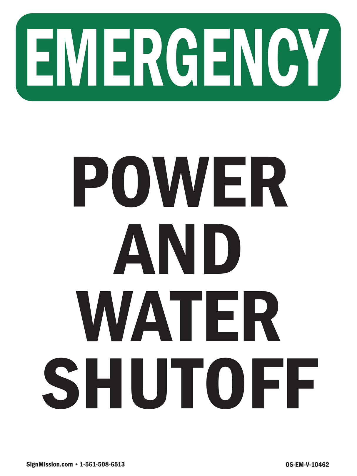 Power And Water Shutoff