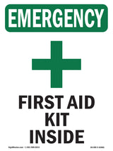 First Aid Kit Inside With Symbol