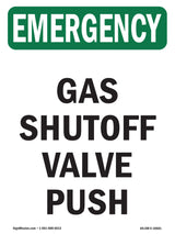 Gas Shutoff Valve Push