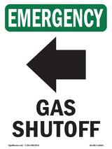 Gas Shutoff [Left Arrow] With Symbol