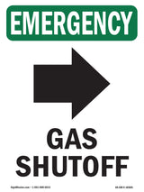 Gas Shutoff [Right Arrow] With Symbol