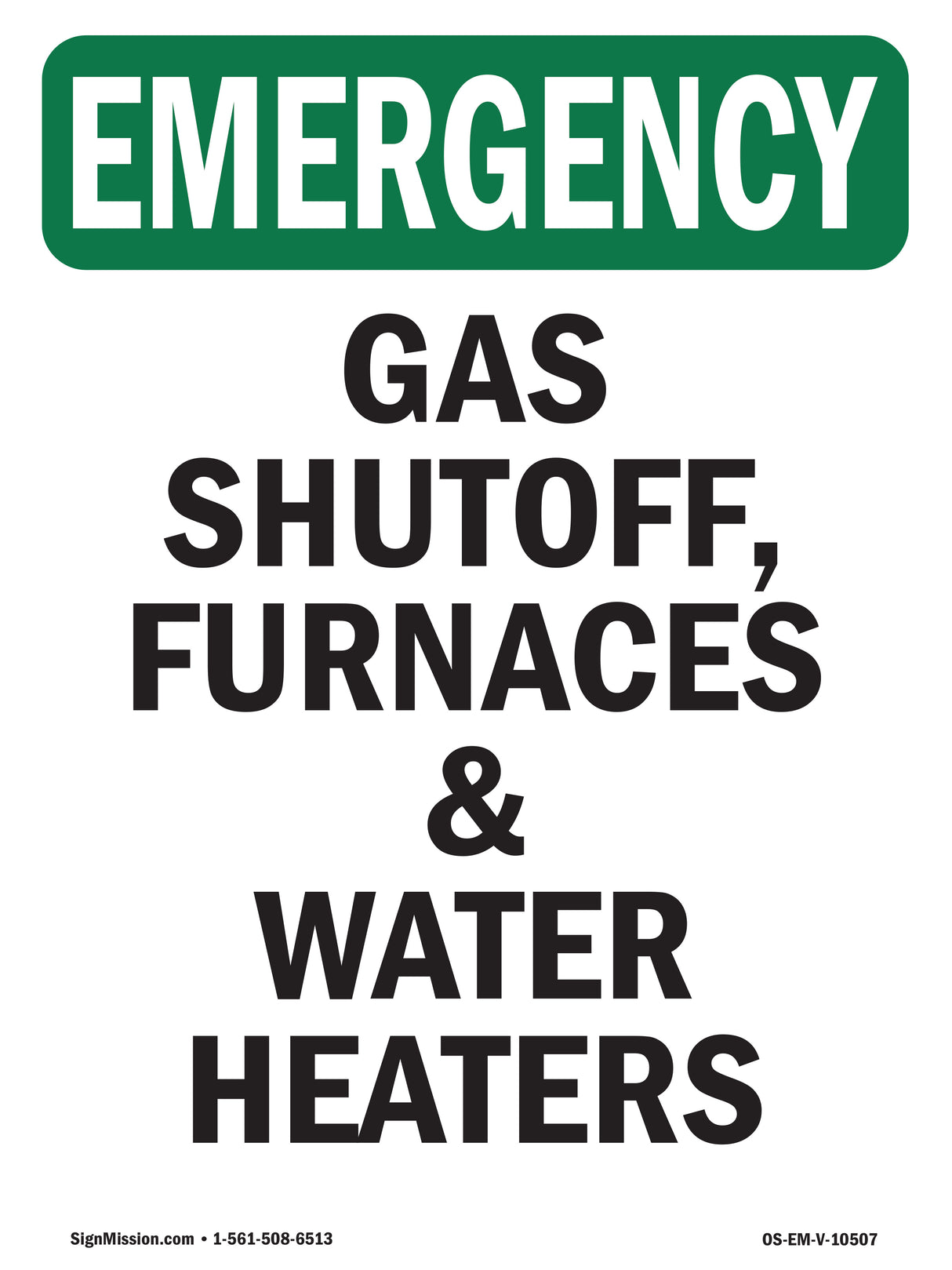 Gas Shutoff, Furnaces And Water Heaters