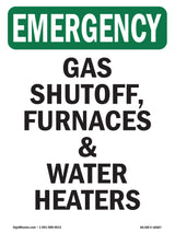 Gas Shutoff, Furnaces And Water Heaters