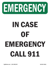 In Case Of Call 911