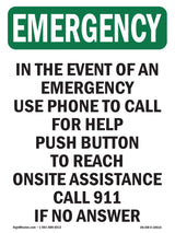 In The Event Of An Use Phone To