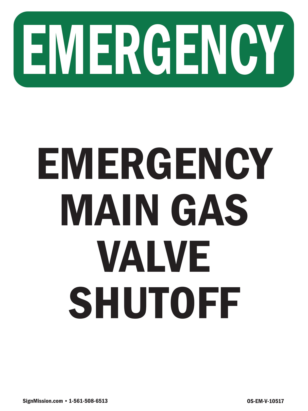 Main Gas Valve Shutoff