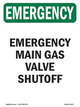 Main Gas Valve Shutoff