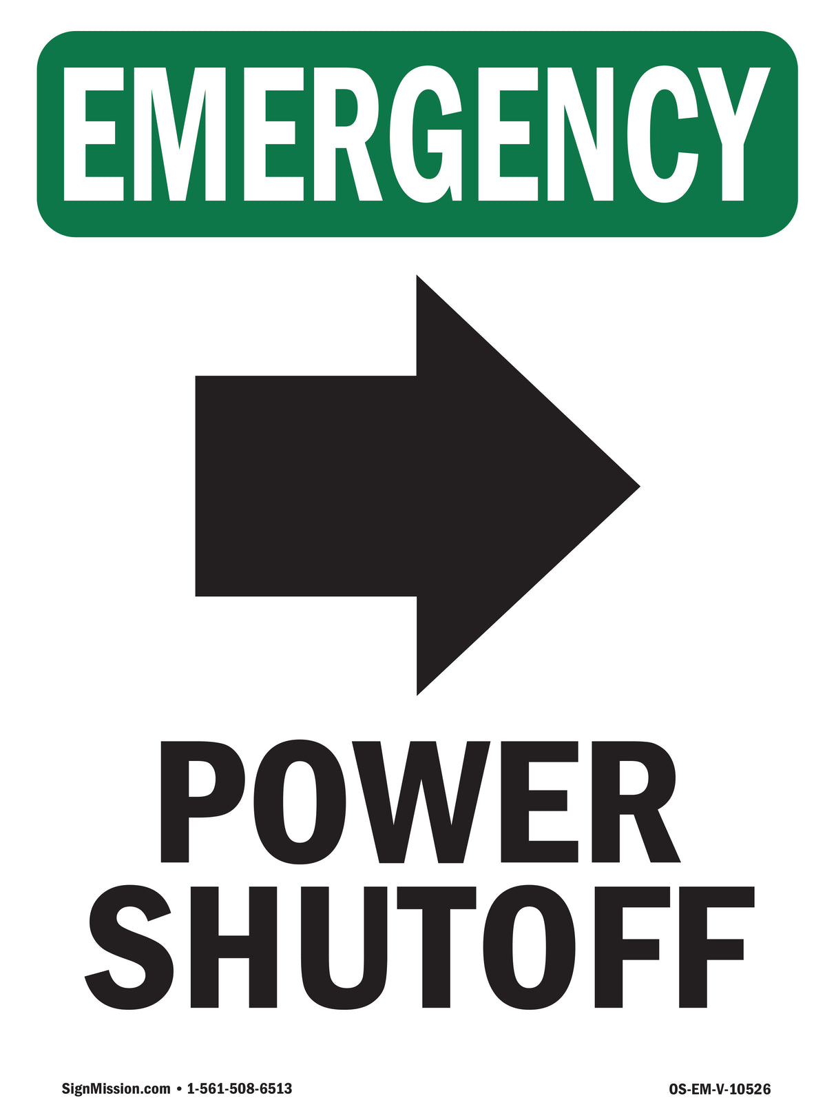 Power Shutoff [Right Arrow] With Symbol
