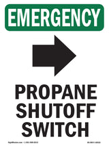 Propane Shutoff Switch [Right Arrow] With Symbol