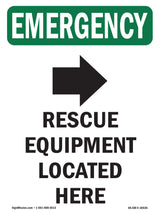 Rescue Equipment Located Here