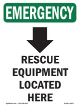 Rescue Equipment Located Here