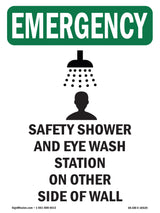 Safety Shower And Eye Wash Station With Symbol