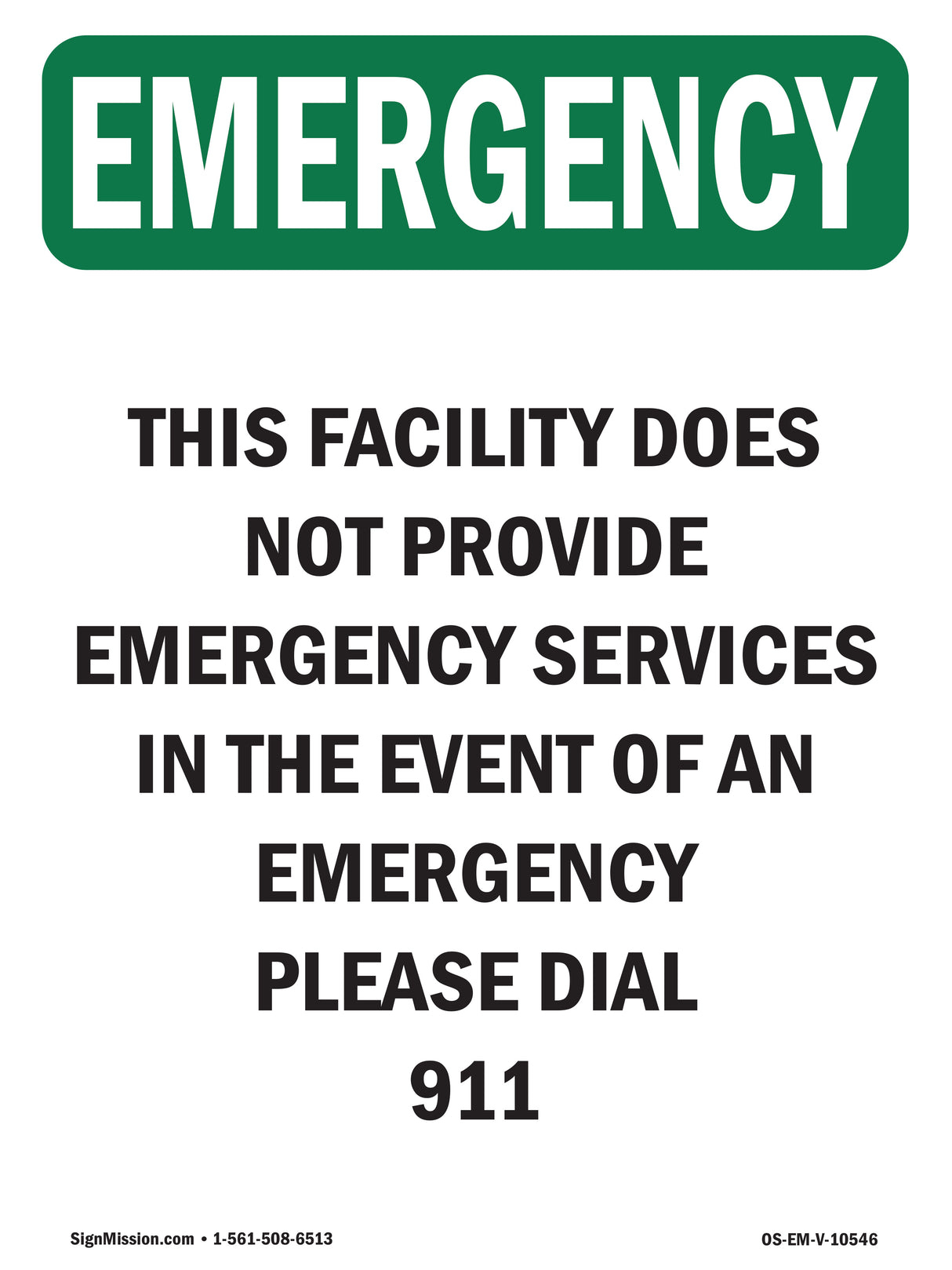 This Facility Does Not Provide