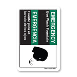 eye wash fountain-bilingual