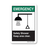 Safety Shower Keep Area Clear