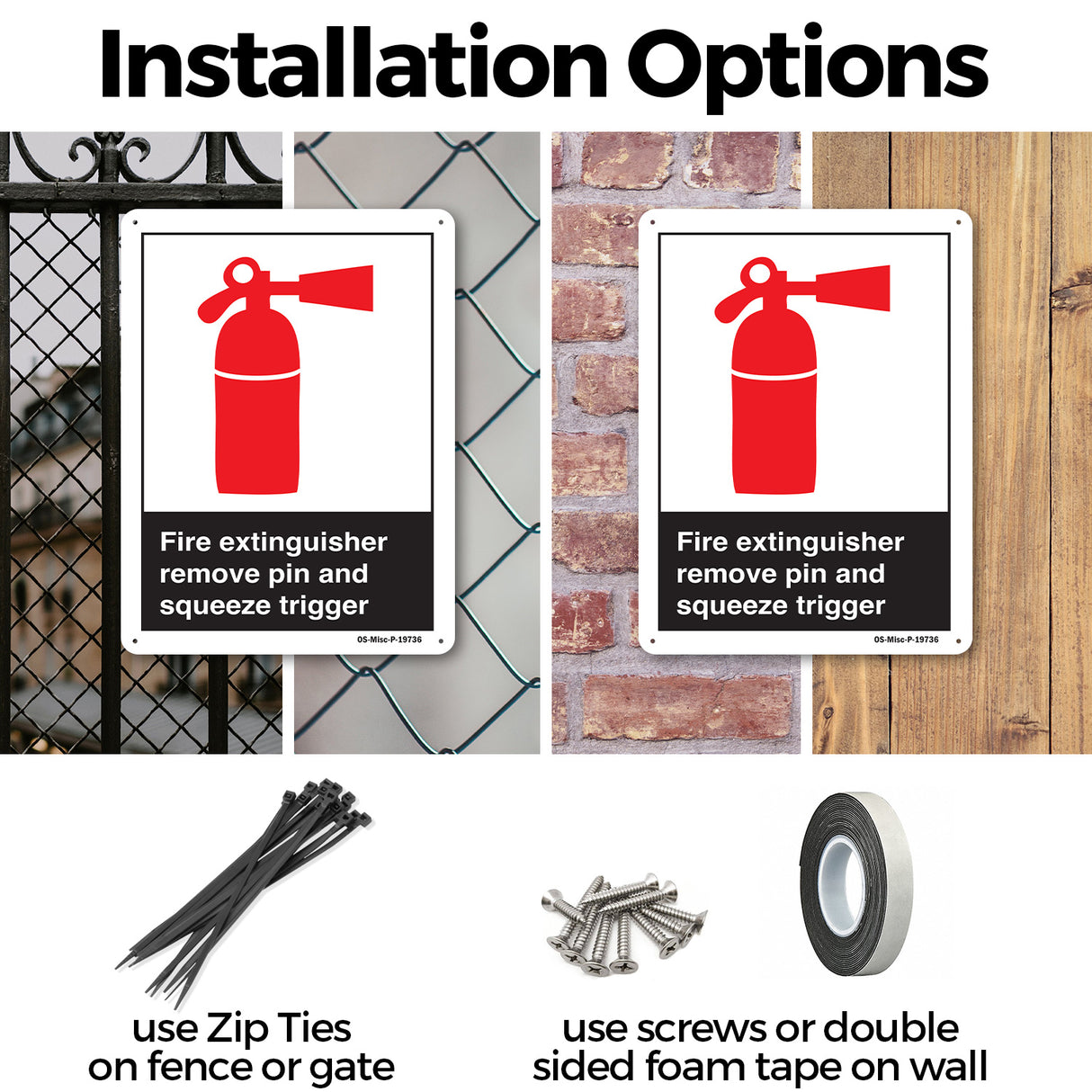 Fire Extinguisher Remove Pin And Squeeze Trigger