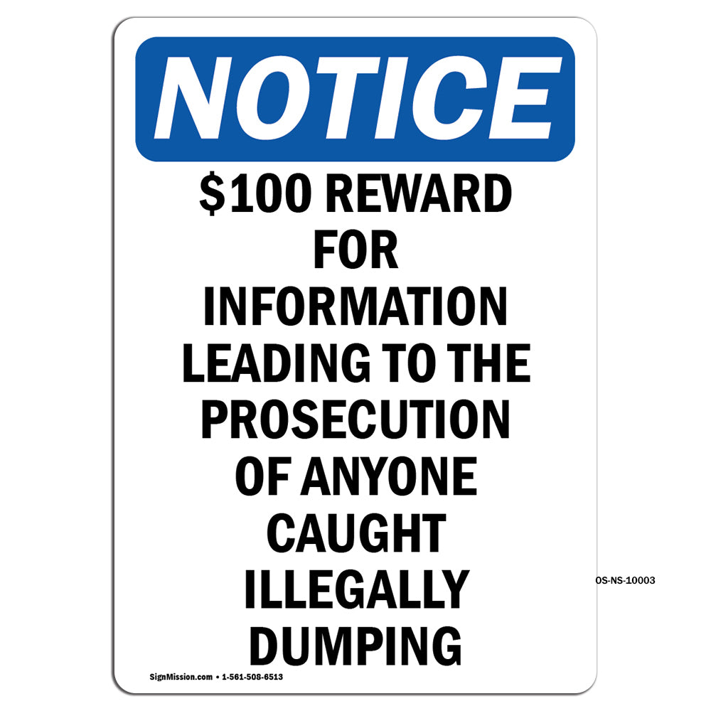 $100 Reward For Information Leading