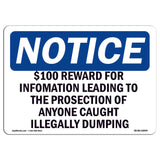 $100 Reward For Information Leading