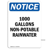1000 Gallons Non-Potable Rainwater