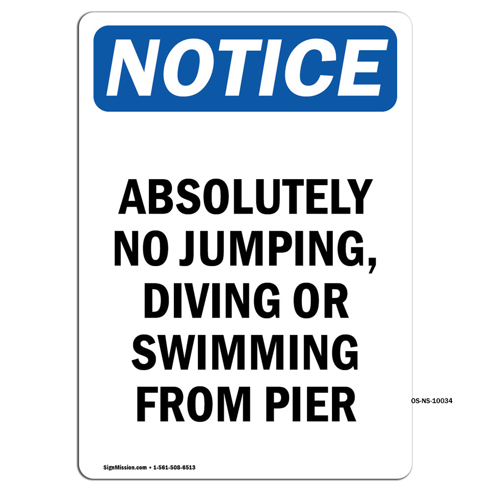 Absolutely No Jumping, Diving Or Swimming