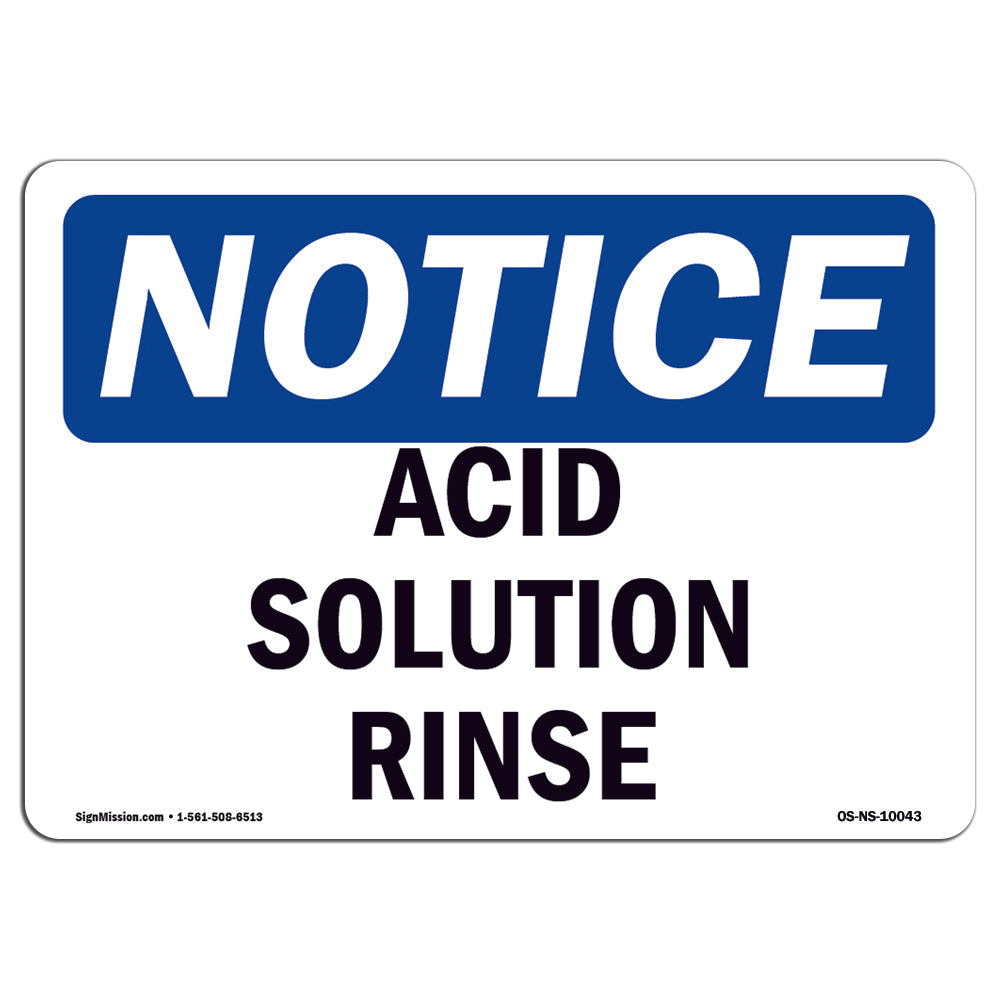 Acid Solution Rinse