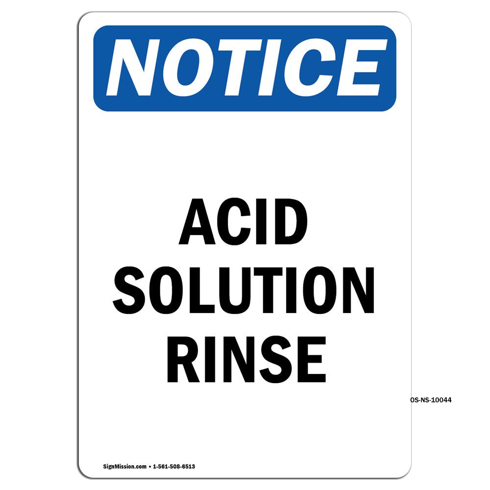 Acid Solution Rinse